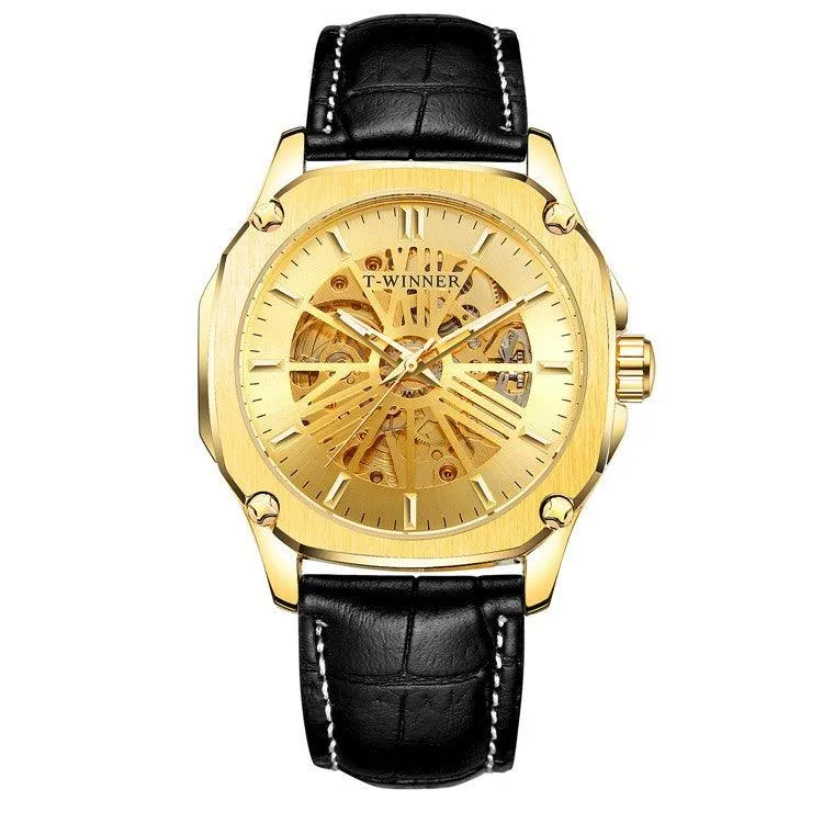 Waterproof Hollowed Out Automatic Mechanical Watch